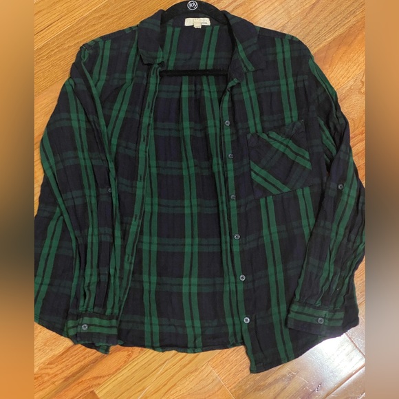 Garage Plaid Flannel Button Down - Picture 2 of 4